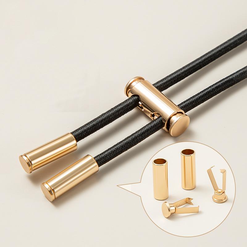 2M Strong Elastic Band Sweatpants Waist Drawstring Strap Threading Device ,Cord Lock Stopper DIY Sewing Band Accessories