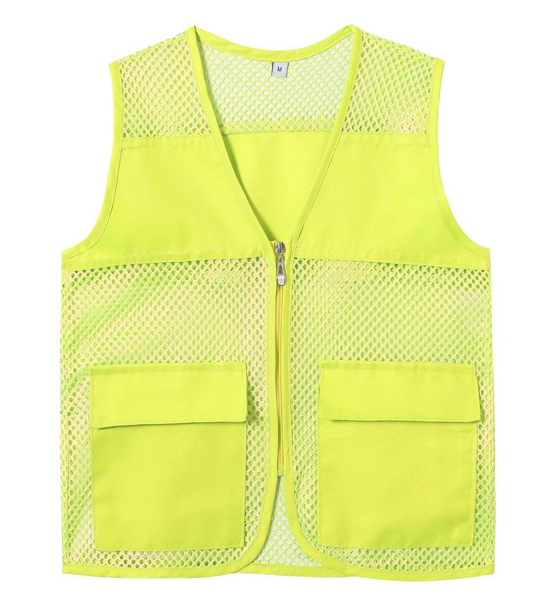 Custom Logo Breathable Mesh Reflective Vest for Public Service & Volunteer Activities