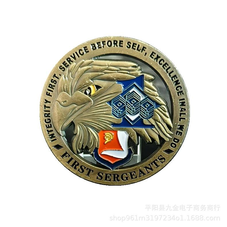 Dreidimensionales Relief Hohlmünze Gedenkmünze Antike Hohlmünze Sammlermünze Militärische Fremdwährung Gedenkmünze