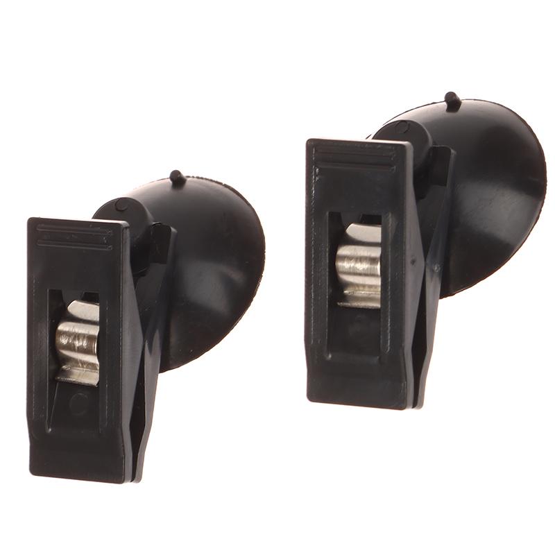 1 paar Auto Innen Fenster Clip Halterung Schwarz Saugnapf Clip Kunststoff Sucker Abnehmbare Halter Für Sonnenschirm Vorhang Handtuch Ticket