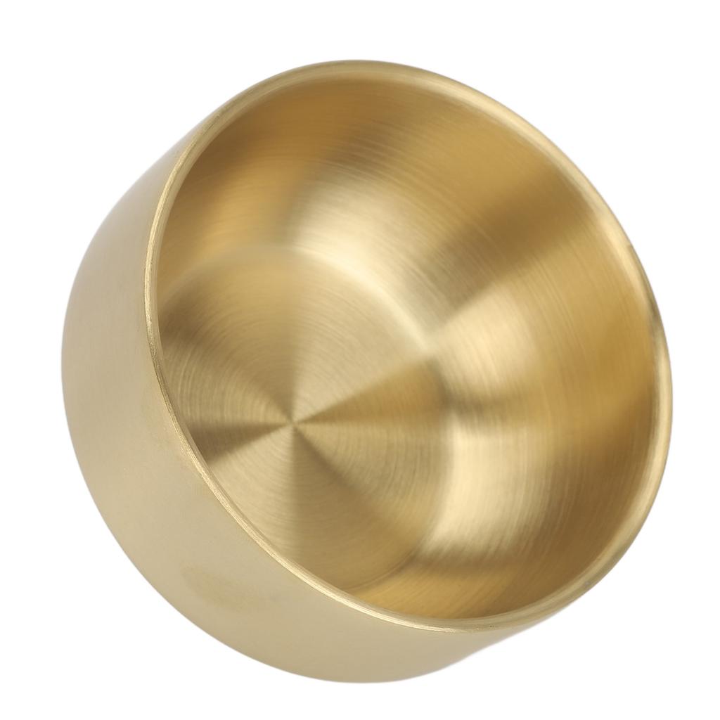 Men Beard Soap Bowl Ti Plated Foaming Cream Bowl Facial Cleansing Tool for Home and Beauty Salon