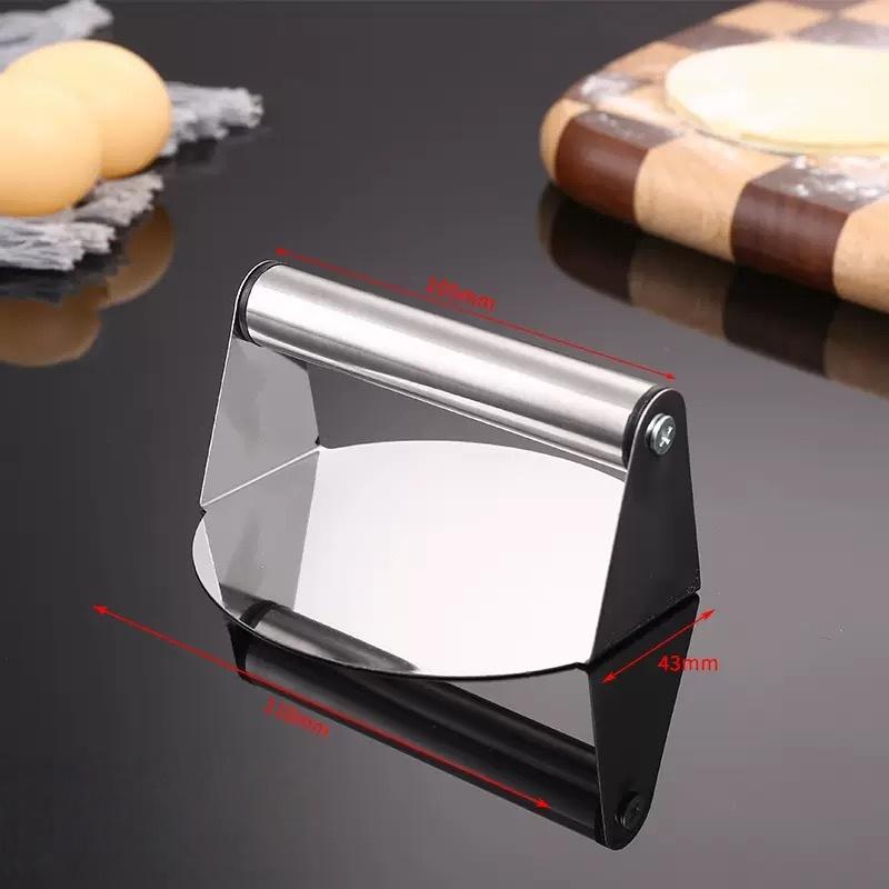 Lis na smash burger z nerezové oceli s rukojetí Kruhová forma na maso Hamburgerový lis Kuchyňské doplňky Domácnost