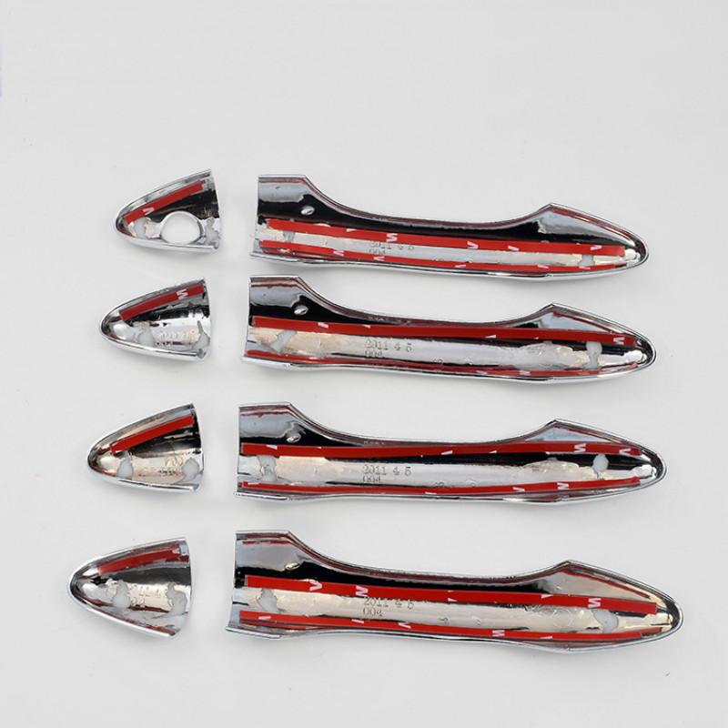 Car Decoration Door Handle Cover For Hyundai IX35 Tucson 2009 2010 2011 2012 2013 2014  New Chrome Car Trim Sticker Styling