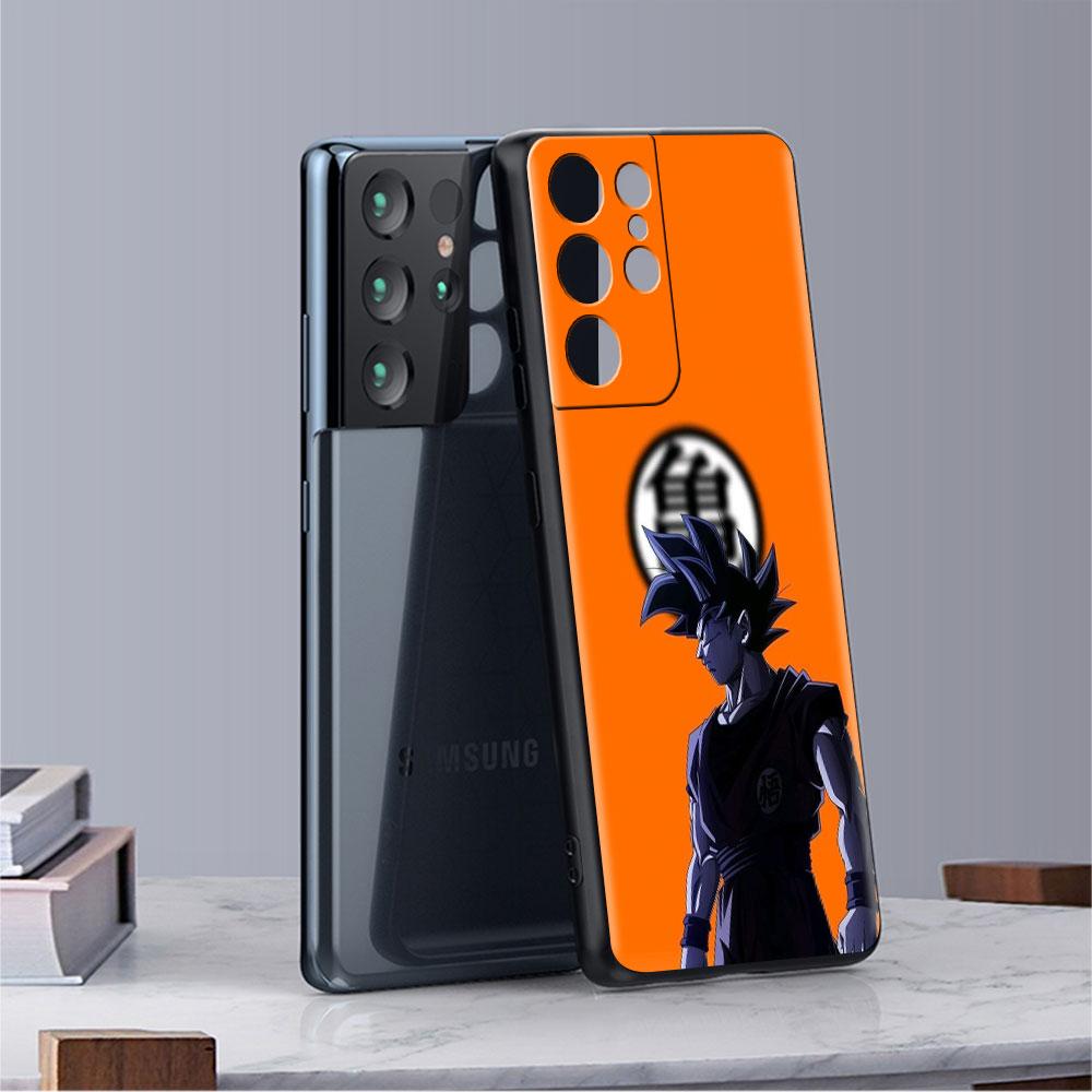 Phone Black Soft Case For Samsung Galaxy S22 S21 S20 Ultra FE S9 S8 S10 Plus Note 20 10 9 Fundas Cover Saiyan Cool Vegetas