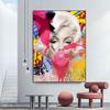 Marilyn Monroe bläst Kaugummi-Ölgemälde, moderne sexy Frauen, Poster und Drucke, Wohnzimmer, Heimdekoration, Wand