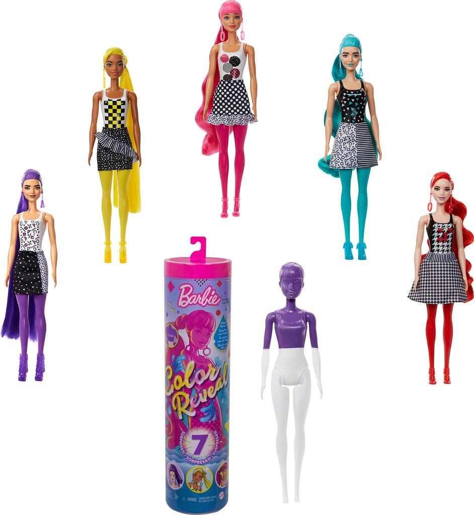Barbie Color Reveal Water Color Magic Monochromematic [Dress-up Doll] [Doll and Accessory Set] [Ages 6 and Up] 986A-GWC56