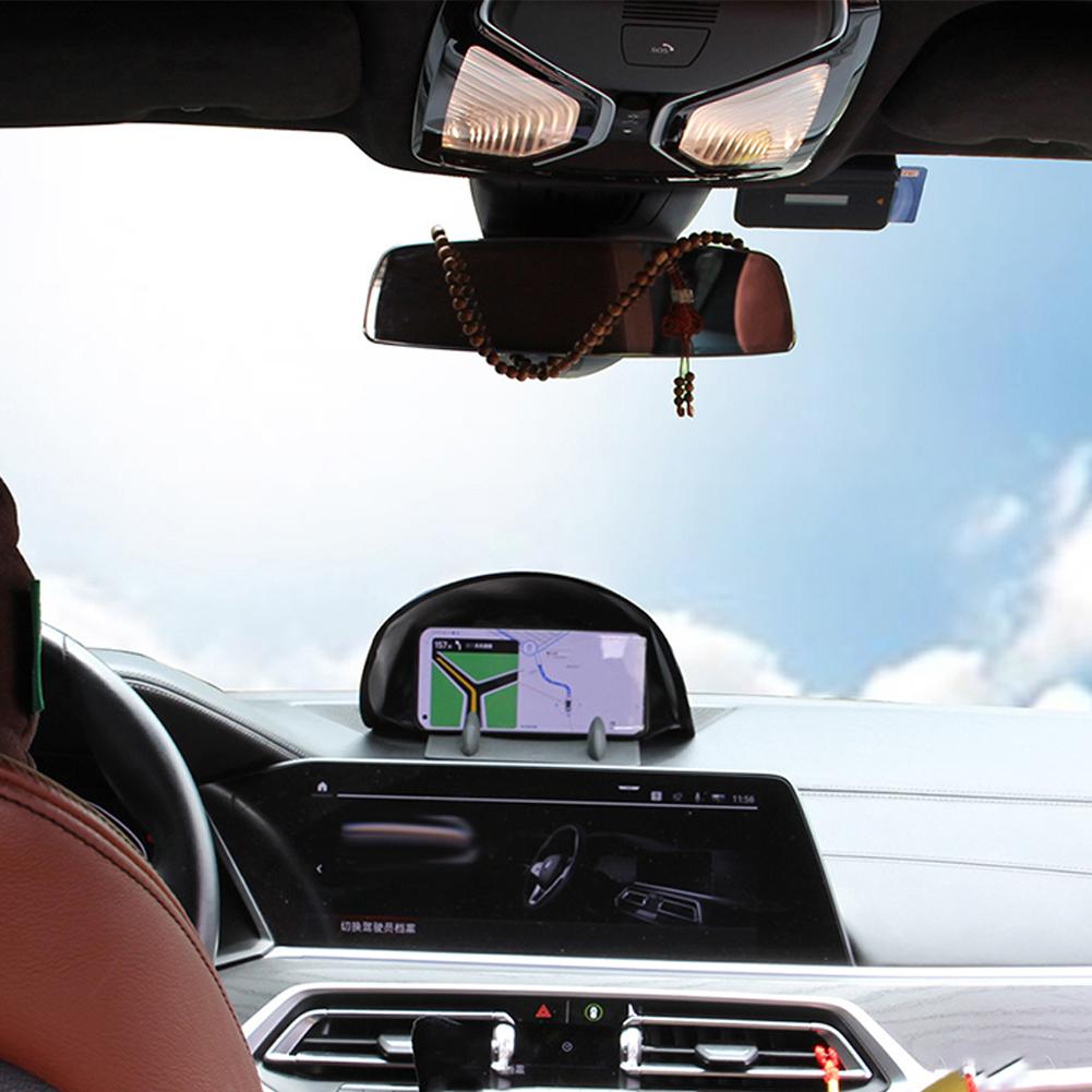 Car Mobile Phone Sunshade Visor Cover Auto Dashboard Sunshade Foldable Storable Travel Navigation Sunshield Sun Protection
