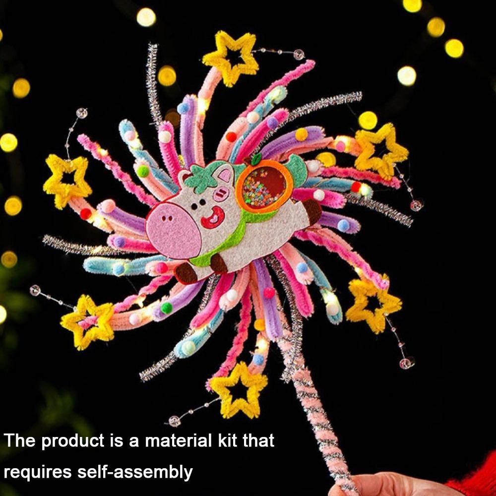 Twister Stick Glowing Rotating Lantern DIY Material Kit Handheld Glowing Light  DIY Style 2