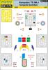 Eduard Handley Page Hampden TB Painting Mask Decals Plastic Model Masking Decals EDUEX1175 1/48 Mk.I (for ICM) (Aircraft)