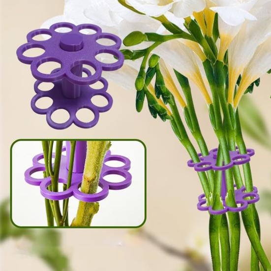 Flower Arrangement Tool Heavy Duty Stem Holder Detachable Bouquet Stem Organizer Multi-holes Plant Fixation Holder Flower Arranger Grid