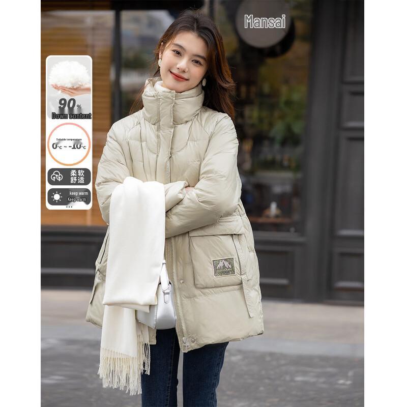 

MOKANA Women s Urban Casual Long Sleeve Down Jacket MKNJD3168 S