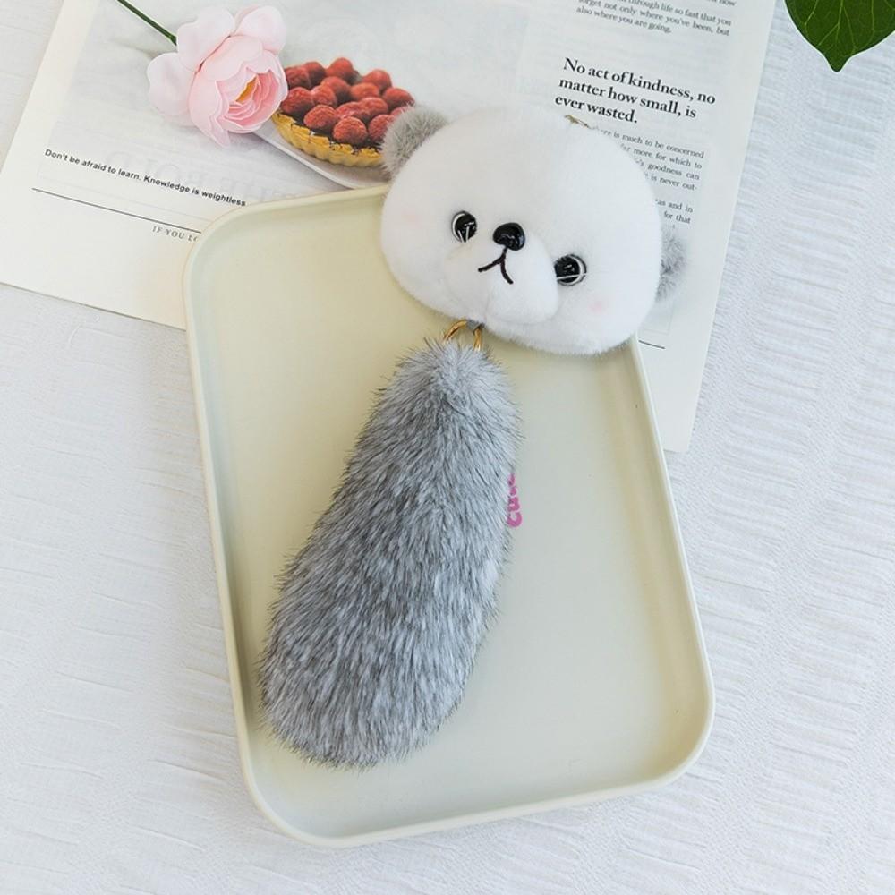 Plush Raccoon Plush Pendant With Keyring Stuffed Doll Charm Cartoon Pendant Backpack Decoration