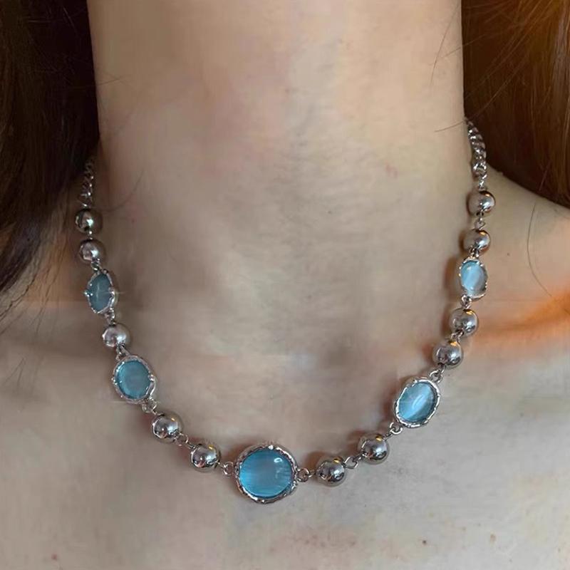 Trendy Exquisite Beaded Choker Necklaces For Women Girls Versatile Simple Punk Gothic Necklace Jewelry Accessories Gifts