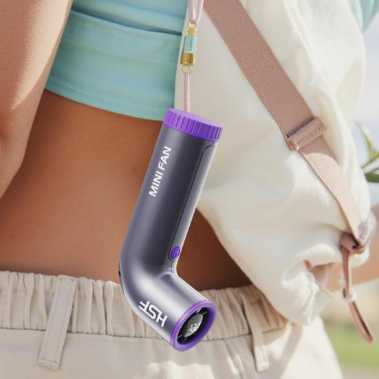 Portable Handheld Fan with Brushless Motor Digital Display Strong Airflow High Speed Rechargeable Personal Small Travel Fan