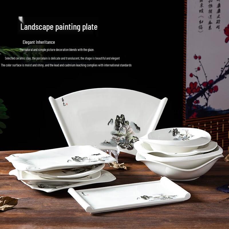 Künstlerischer unregelmäßiger Keramikteller