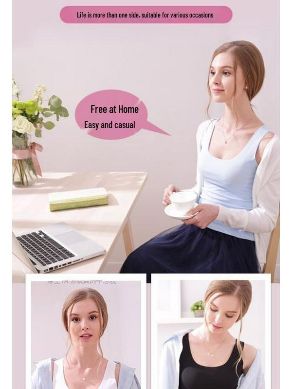 Women's Seamless Slim-Fit Modal Camisole – Plus Size Solid Color Spring/Summer Outerwear Base Layer