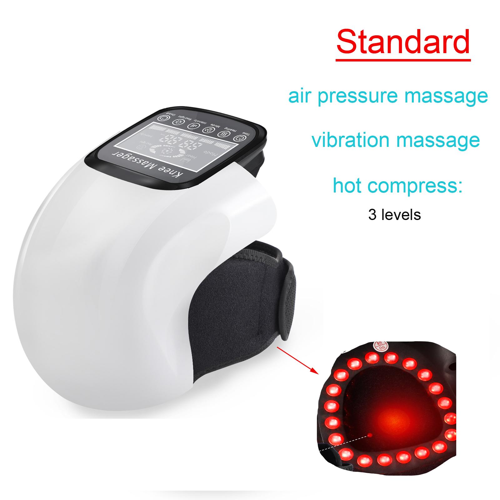

Cordless Electric Infrared Heating Knee Pad Massager with Vibration 3-in-1 Albow Shoulder Joint Relaxation LED Screen