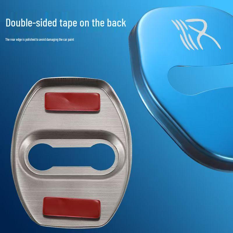 Stainless Steel Door Lock Buckle Cover for BYD Qin, Tang, Song, Yuan, Seal, Seagull Models.