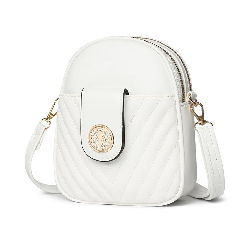 

Guangzhou pu women s bag new crossbody bag women s embroidered grid fashion mobile phone bag versatile women s shoulder crossbody bag белый