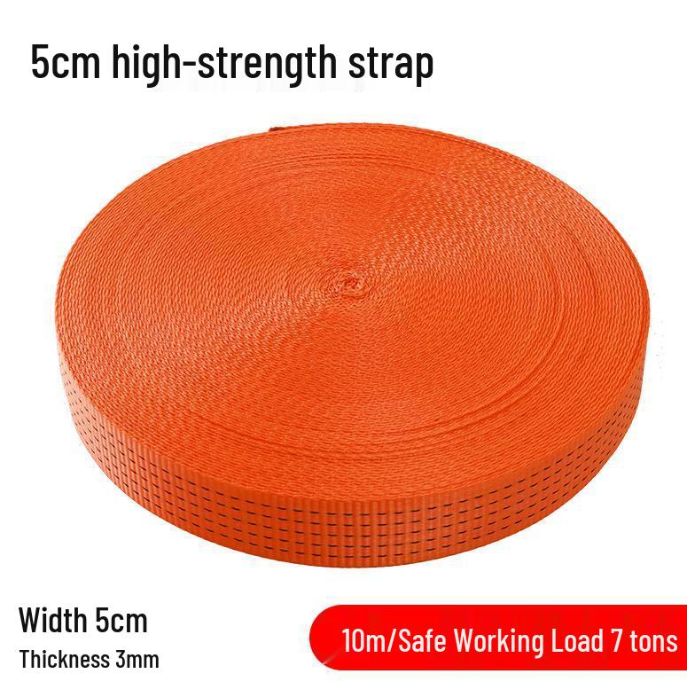 Truck Cargo Tow Rope: Durable, Wear-Resistant Polyester Webbing Strap