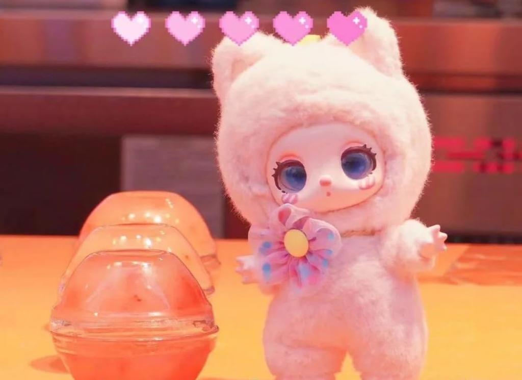 TRRCEPOS 1st Generation Plush Keychain Official Lovebu Keychain Blind Box Fluffy Mascot Perfect Gift Polyester PVC 9 Types Randomly Anime-Style