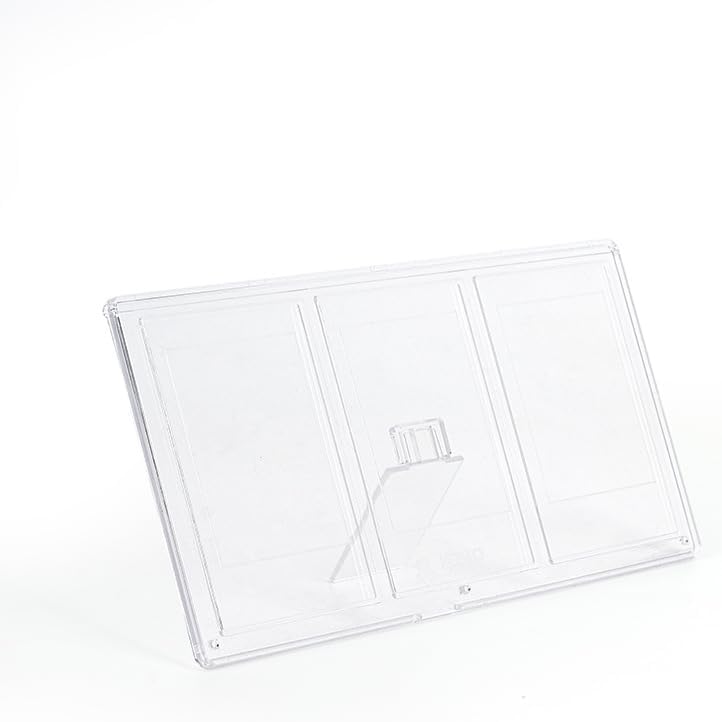 A Transparent Triple Photo Frame for three TAX mini photos. Transparent creative display photo frame for 3-inch photos.