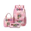 Popular Rhythm Box Sprunki Music Game School Bag Backpack Pencil Bag Three-piece Student Backpack D
