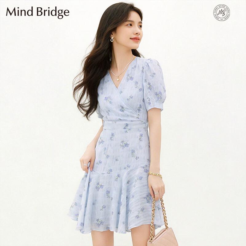 

Женское цветочное платье-миди с V-образным вырезом Mind Bridge XL
