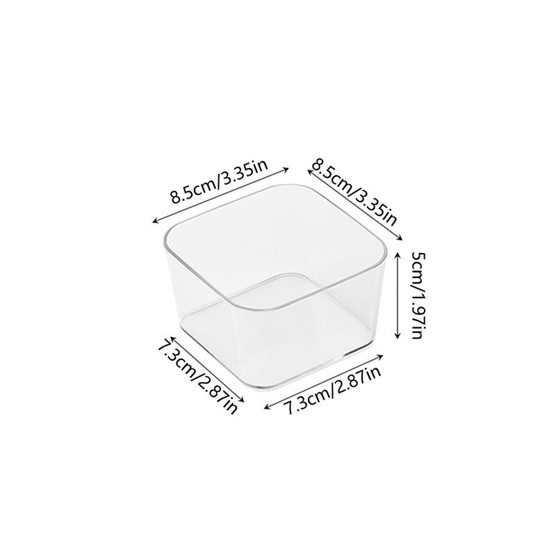 

1 шт. Настольный органайзер для ящика, Коробка для хранения канцелярских принадлежностей, Пластиковый органайзер для хранения косметики, Прозрачная коробка для хранения S