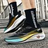 Men Running Shoes Breathable Laced Lightweight Sports Shoes Men Comfortable Outdoor Wear-resistant Anti-slip Casual Men's Shoes