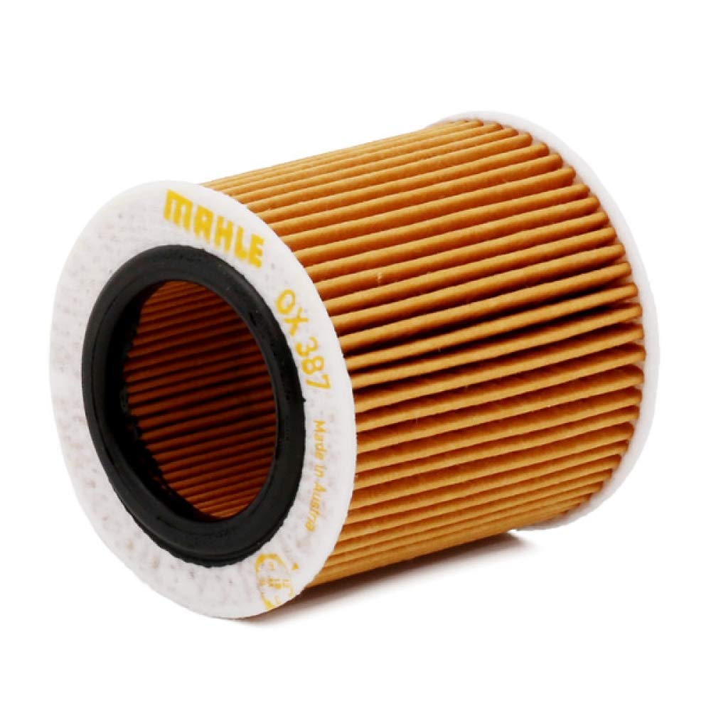 Mahle Oil Filter for BMW 2 Series, 3 Series, and Other Vehicles, 74mm Outer Diameter, 42mm Inner Diameter, 77mm Height, OX 387D1