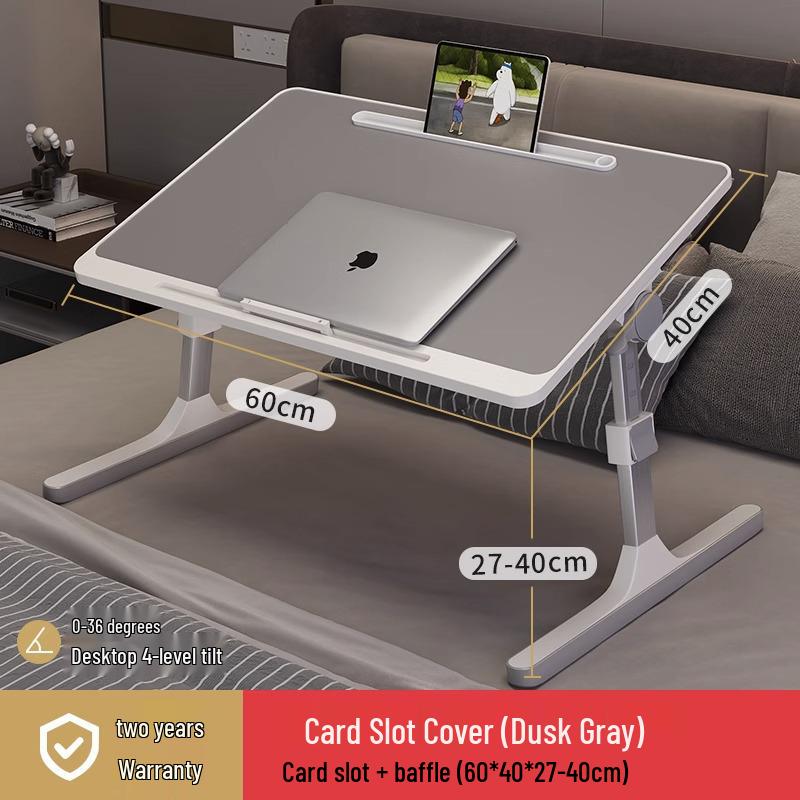 Adjustable Bedside Table: Folding Computer Desk for Student Dorms, Bedrooms, or Home Study