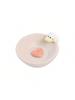 1pc White Japanese Style Creative Incense Holder With Plastic Base