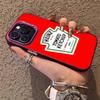 Tomato K-Ketchup Phone Case For IPhone 17 16 15 14 13 12 11 Plus Pro Max Multicolor Aurora Laser Shockproof Funda Cover