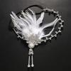 Bentiță Flapper Vintage Anii '20 Scânteietoare Cristal Frunză Perle Candelabru Ciucure Accesorii Păr Nuntă Banquet Mireasă