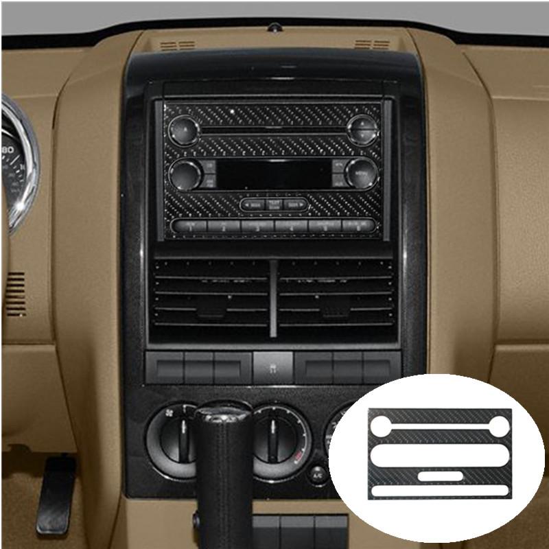 Car Interior Decoration Carbon Fiber Sticker For Ford Explorer Sporttrac Mercury Mountaineer 2008 2009
