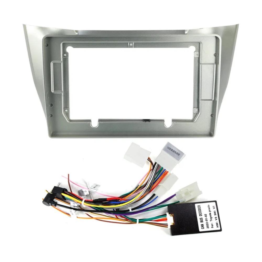2 Din 9 Inch Car Radio Installation GPS Plastic Fascia Panel Frame for LEXUS RX 300 RX 330 RX 350 2003-2009 Dash Mount Kit Bezel