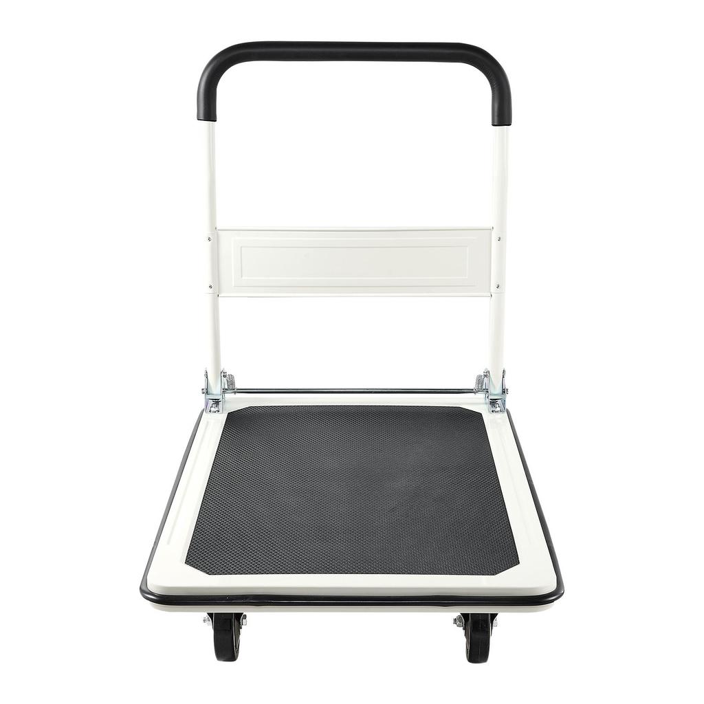 VEVOR Foldable Push Cart Dolly, 660 lbs Load Capacity, Folding Platform Truck with Swivel Wheels, Moving Platform Hand Truck Flatbed Cart