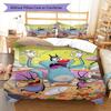 Oggy Bedding Quilt Set Quilt Cover Pillowcase Home Decoration Birthday Gift (1 * duvet cover + 2 * pillowcase, without core)