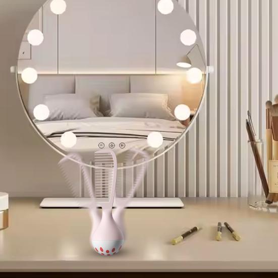 Samostojící hřeben na vlasy Hřeben se zuby ve tvaru U s váženou základnou Muži Ženy Husté Kudrnaté Mokré Vlasy Styling Rozčesávací hřeben