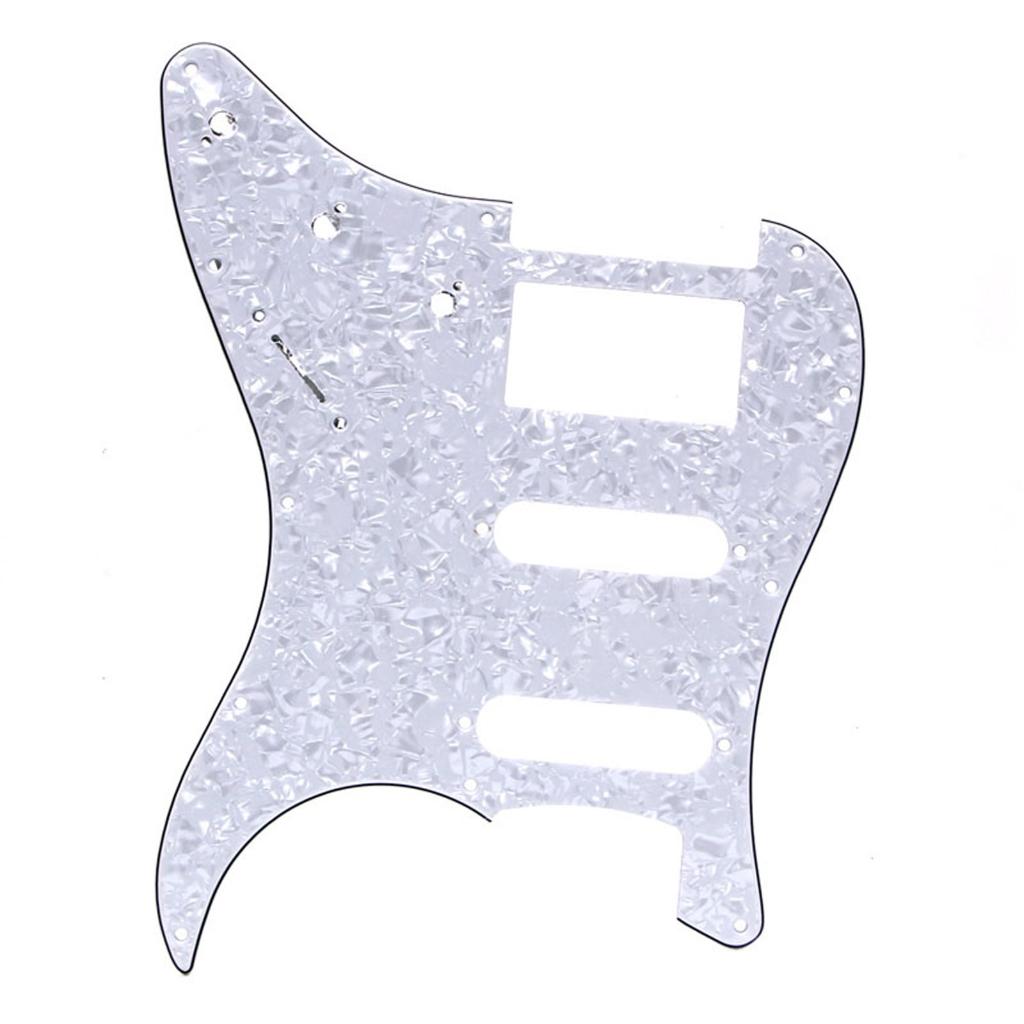 Elektrická kytara Pickguard 3vrstvá deska proti poškrábání pro FD ST S-S-Double Díly Wh