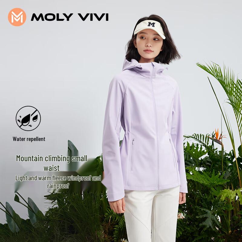 MOLY VIVI Women's Fleece-Lined Soft Shell Jacket