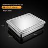 ZISIZ 304 Stainless Steel Rectangular Food Pan with Lid
