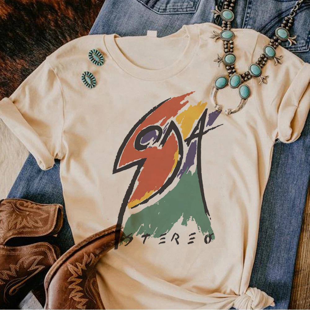

Soda Stereo Tee Women funny comic designer tshirts feUnisex Unisexga funny comic clothes S