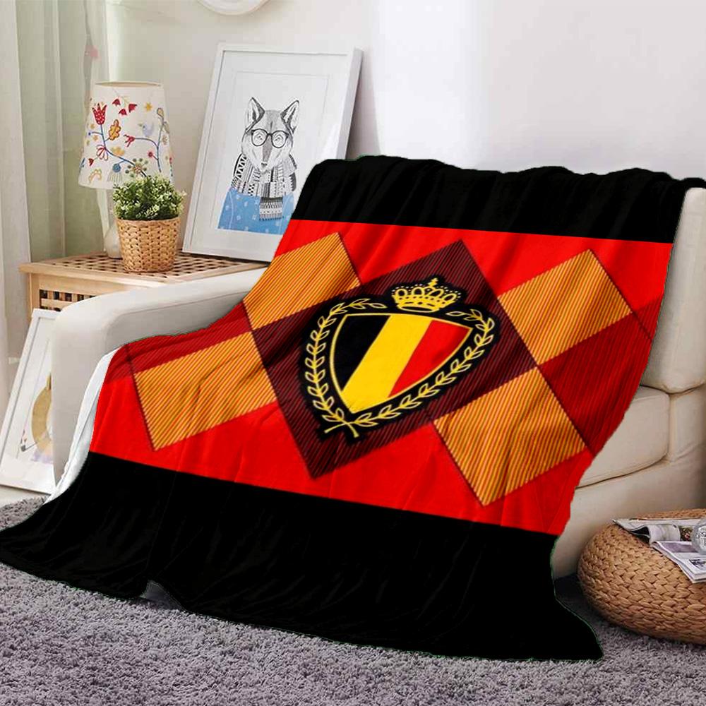 Belgica Print Flannel Blanket High Quality Warm Comfortable Cover for All Seasons Perfect for Gifts Home Decor