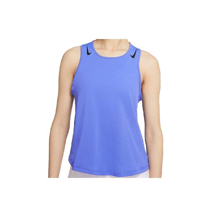 Nike Tank Tops Women's Blue Crew Neck Thin Racerback CJ2370-500