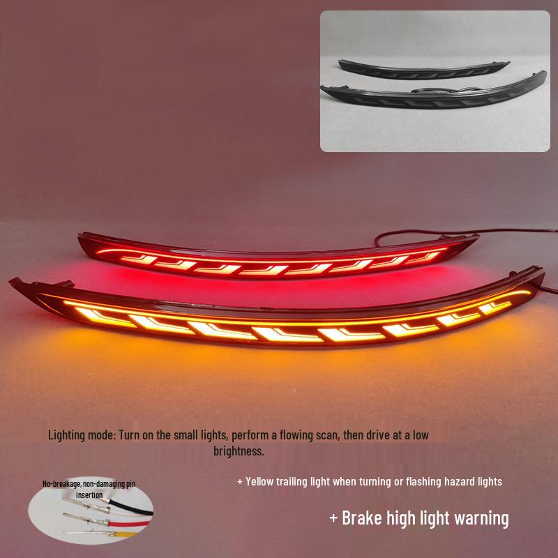 BYD Qin Plus LED Rear Bumper Brake Lights - Compatible with 25 Models, Custom Fit.