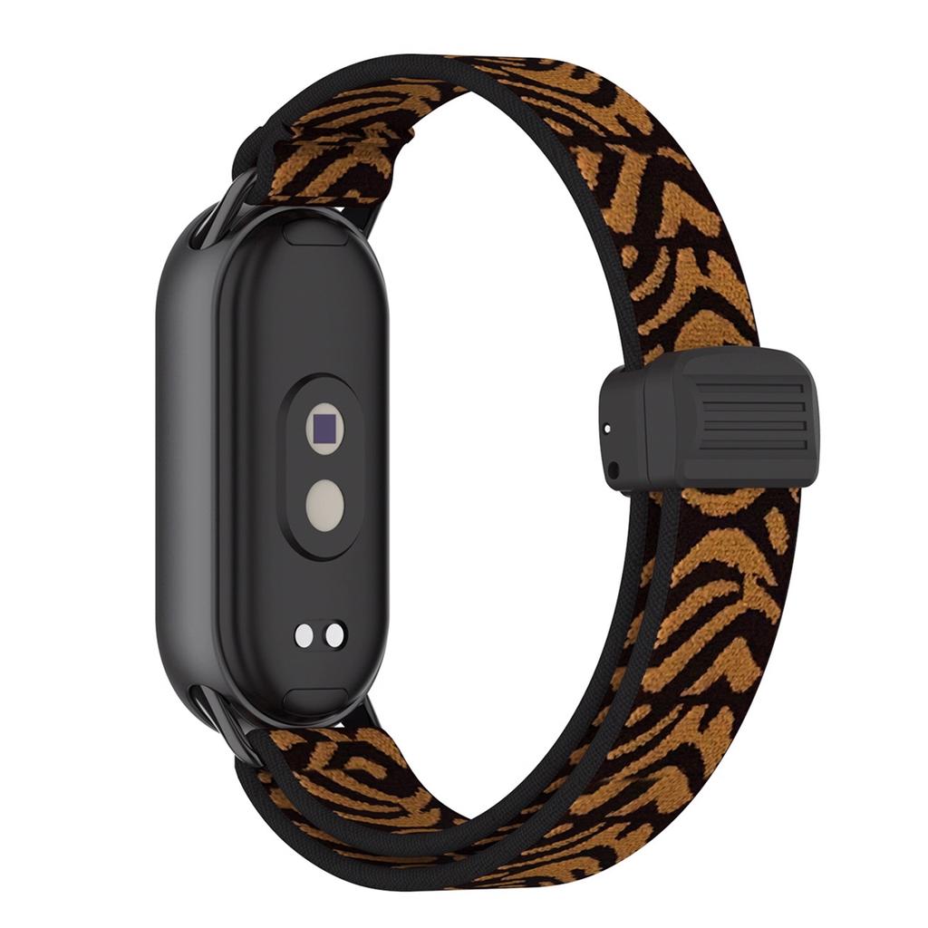 Elastic Nylon Band For Xiaomi Band 10/9/8 Magnetic Braided Sport Band For Miband 10 9 8 NFC Smartwatch Replacement Bracelet