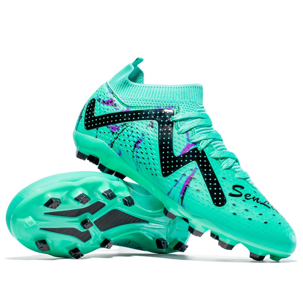 Men's Soccer Cleats Football Cleats for Mens Big Boys Mid-Top Spikes/TF Shoes for Youth Professional Training Turf Sneaker