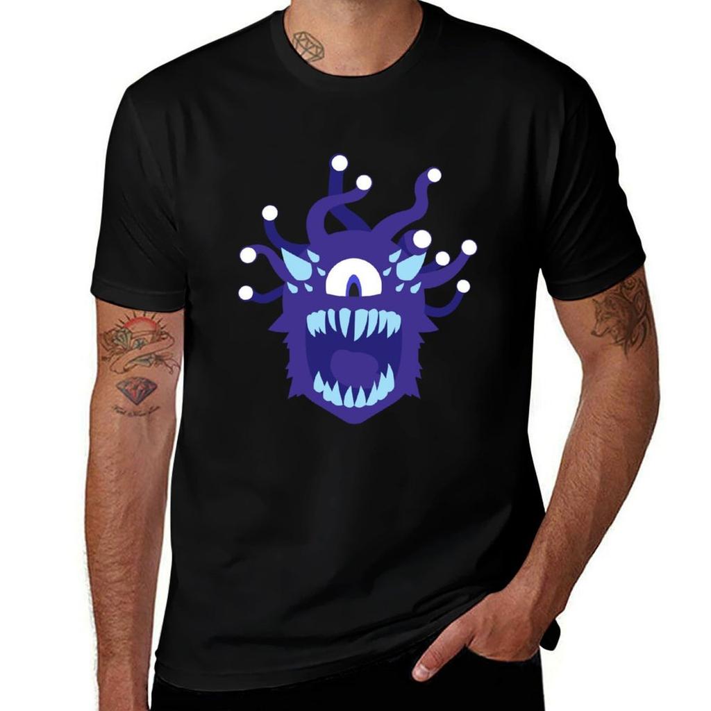 Beholder (Blue) T-Shirt Man T Shirts Cotton T Shirts for Man Pack Cotton T-Shirt